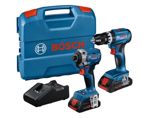 סט מברגת אימפקט + מברגה/מקדחה רוטטת GDR 18V-215 , GSB 18V-45