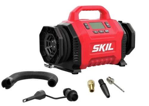 מדחס אויר נטען ללא שמן 20V/12V עם תצוגת LED - סקיל SKIL