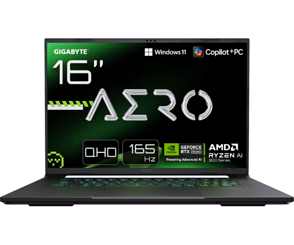 מחשב נייד GIGABYTE AERO X16 2WH R9 HX370 32GB DDR5 1TB 5070 WIN11