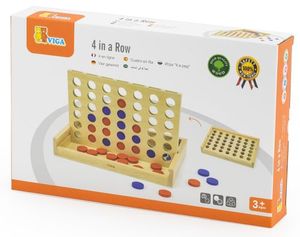 משחק חשיבה ואסטרטגיה 4 בשורה אחת מעץ