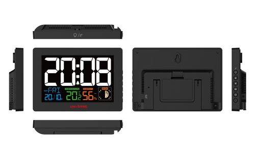 שעון מעורר דיגיטלי מולטי ספרות גדולות, טמפרטורה ולחות Universe NRI933-C40 