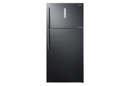 מקרר מקפיא עליון 650 ליטר צבע שחור Samsung  מקפיא נהפך למקרר כולל פיקוד שבת מובנה RT62K7044 אינוורטר No Frost רוחב : 89.2 ס״מ