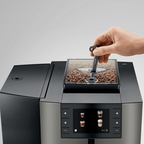 מכונת קפה יורה JURA X10 בצבע נירוסטה כהה Dark Inox