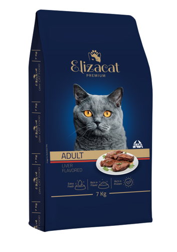 מזון לחתולים בוגרים אליזקט כבד 15 עוף 