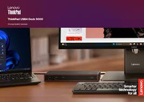 תחנת עגינה Lenovo ThinkPad USB4 Dock 5000 40BF0100IS