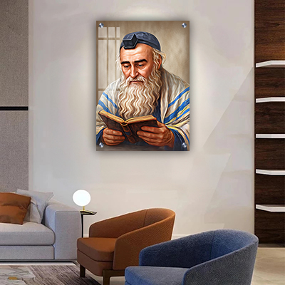 תמונות צדיקים - רבי מאיר בעל הנס בעיצוב מרהיב קנבס/זכוכית