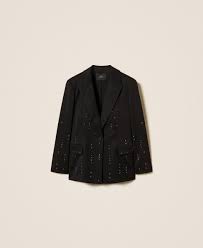 Blazer with hand embroidery