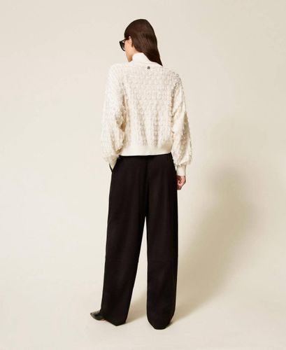 Palazzo trousers with pleats