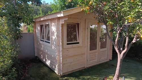 מחסן גינה עץ אירופאי  28 מ''מ 3x3  Ringwood דגם EverGreen