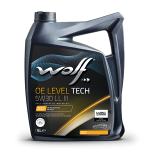 שמן מנוע WOLF OE LEVEL TECH 5W30 LL III 5L