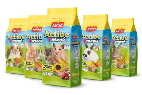 מזון פרימיום לגורי ארנבות עשיר בוויטמין C Jarad Active Menu 800 גרם