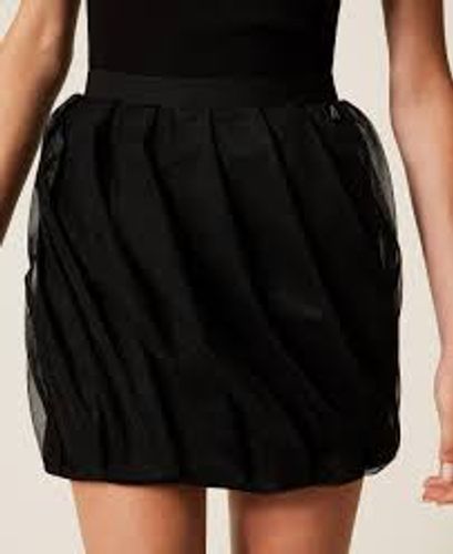 Tulle balloon miniskirt
