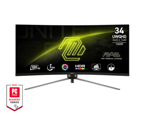 מסך מחשב MSI MAG 345CQR UWQHD