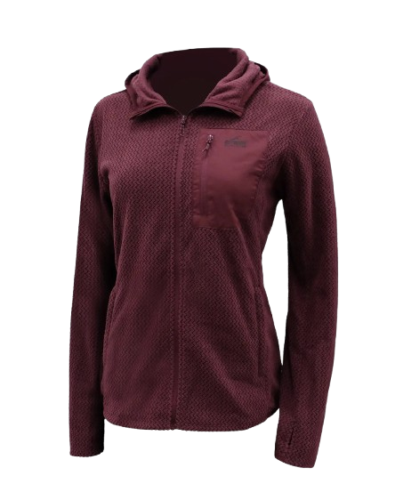 מעיל נשים מיקרו פליז Freya  יין - Outdoor