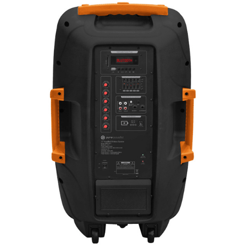 בידורית עם 2 מיקרופנים אלחוטיים 12 אינץ' Pure Acoustics PMW-4412 500W