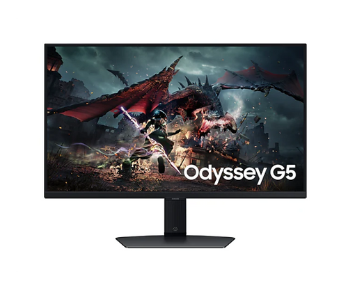 מסך Samsung Odyssey G5 G50D QHD 27 180Hz 1Ms Gaming Monitor Pivot