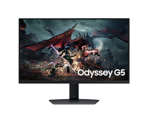 מסך Samsung Odyssey G5 G50D QHD 27 180Hz 1Ms Gaming Monitor Pivot