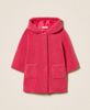 Girls' plush coat with bows