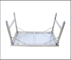שולחן נירוסטה מתקפל איכותי – 120×70×85 ס