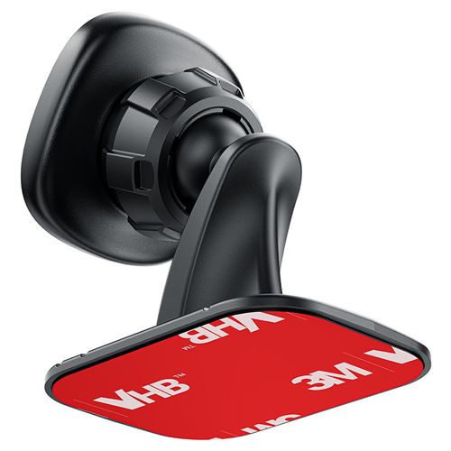 מעמד מגנטי לרכב AceFast D51 בצבע שחור – עיצוב קומפקטי עם מגנטים חזקים ומשטח הדבקה 3M.