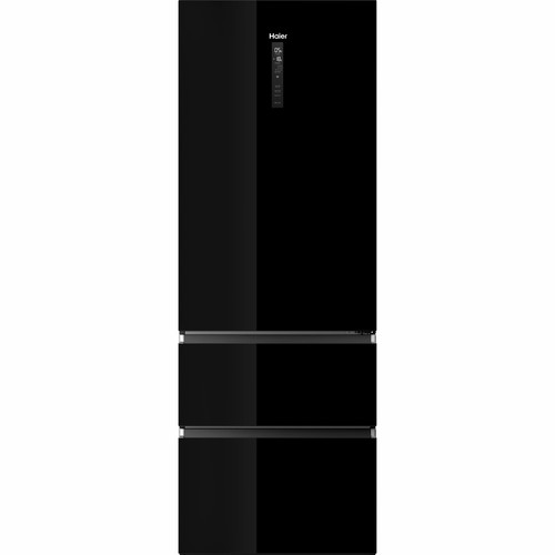 מקרר מקפיא תחתון 483 ליטר נטו Haier HTW7720DNGB - גימור זכוכית שחורה רוחב: 70 ס