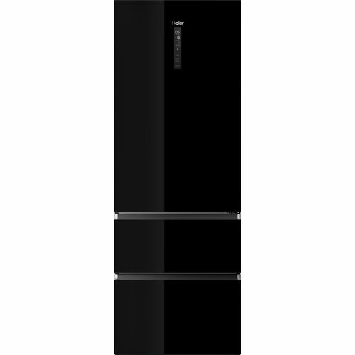 מקרר מקפיא תחתון 483 ליטר נטו Haier HTW7720DNGB - גימור זכוכית שחורה כולל פיקוד שבת מובנה רוחב: 70 ס