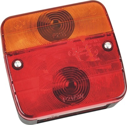 פנס נגרר שמאל/ימין אדום/כתום 12V מרובע 10X10