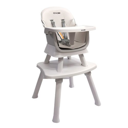 כסא אוכל 6 ב 1 LUCKY מבית BABYSAFE (לבן)