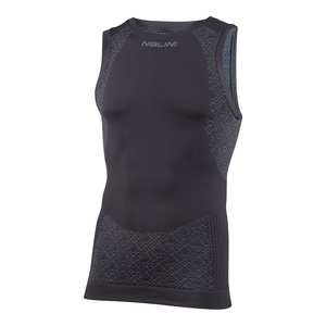 גופייה טרמית SEAMLESS TECH TANK שחורה מחממת ומנדפת מתקדמת ביותר בתחום