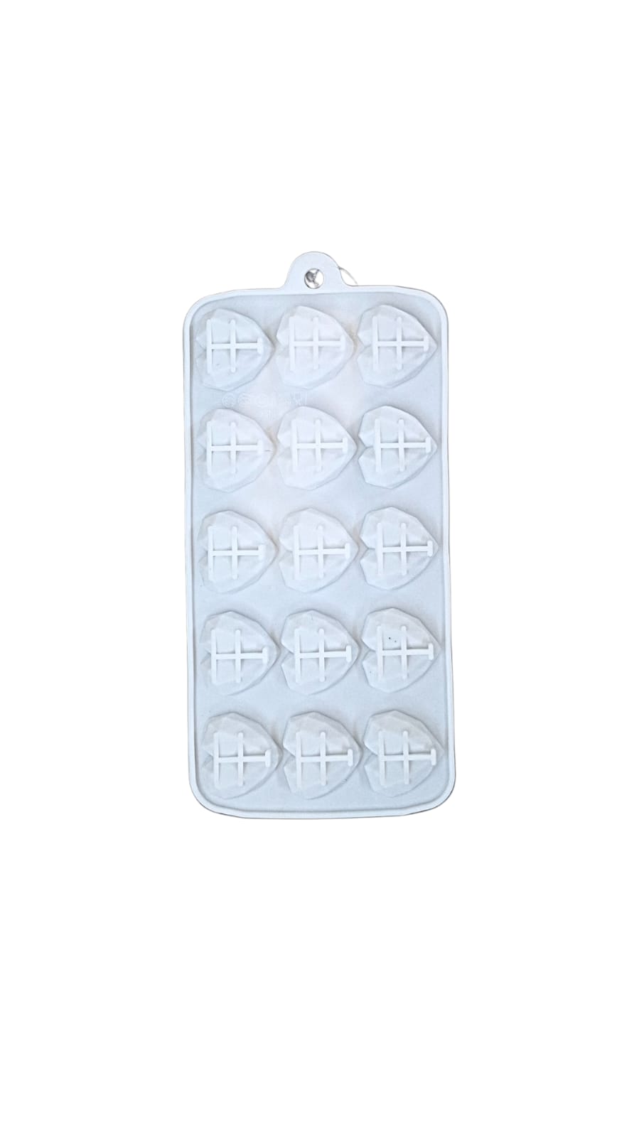 תבנית סיליקון לב יהלום מיני