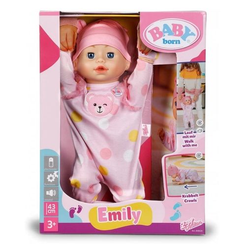 בובה אינטראקטיבית הולכת וזוחלת בייבי אנאבל אמילי 43 ס