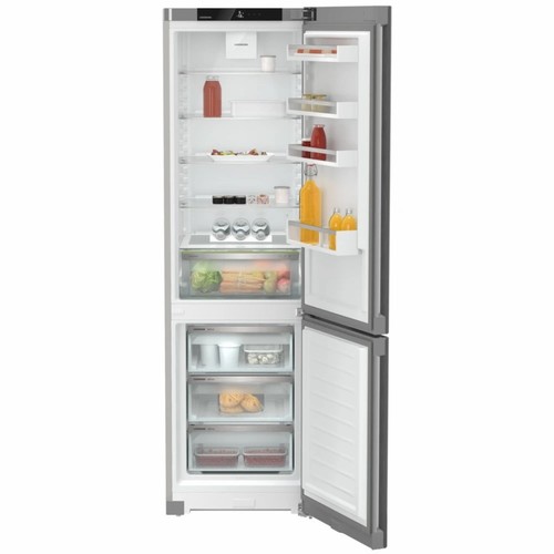 מקרר מקפיא תחתון CNsff 5703 Pure NoFrost כולל פיקוד שבת מובנה liebherr צבע כסוף 371 ליטר רוחב: 59.7 ס”מ