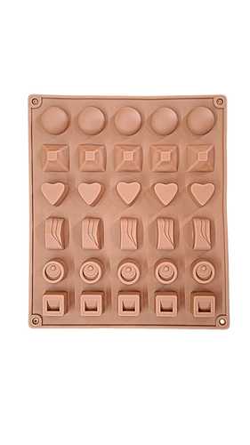 תבנית סיליקון לפרלינים צורות שונות