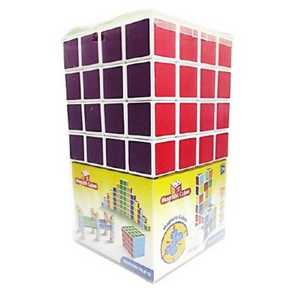 קוביות מגנטיות 6 צבעים 64 יח
