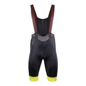 ביב רכיבה קצר לאופניים NEW COLOR BIBSHORT שחור-צהוב לייקרה פאואר אלסטי וטכני מאוד מנדף