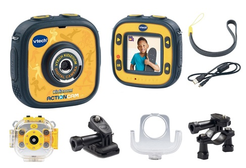 מצלמת וידיאו אקשן לילדים KIDIZOOM ACTIONCAM - צהוב 5