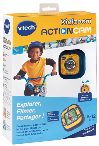 מצלמת וידיאו אקשן לילדים KIDIZOOM ACTIONCAM - צהוב 6