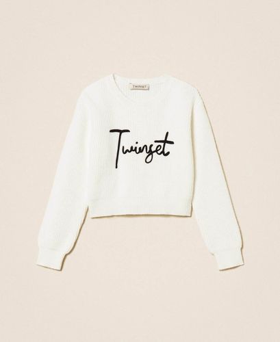 Girls’ jumper with embroidered logo