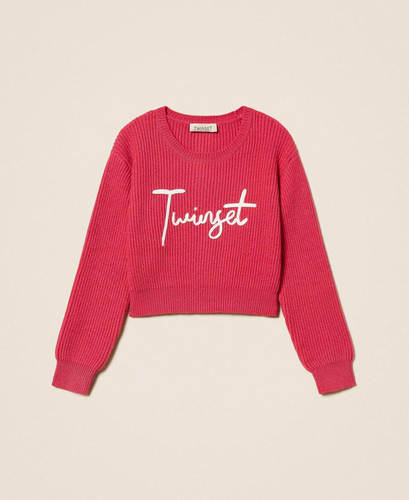 Girls’ jumper with embroidered logo