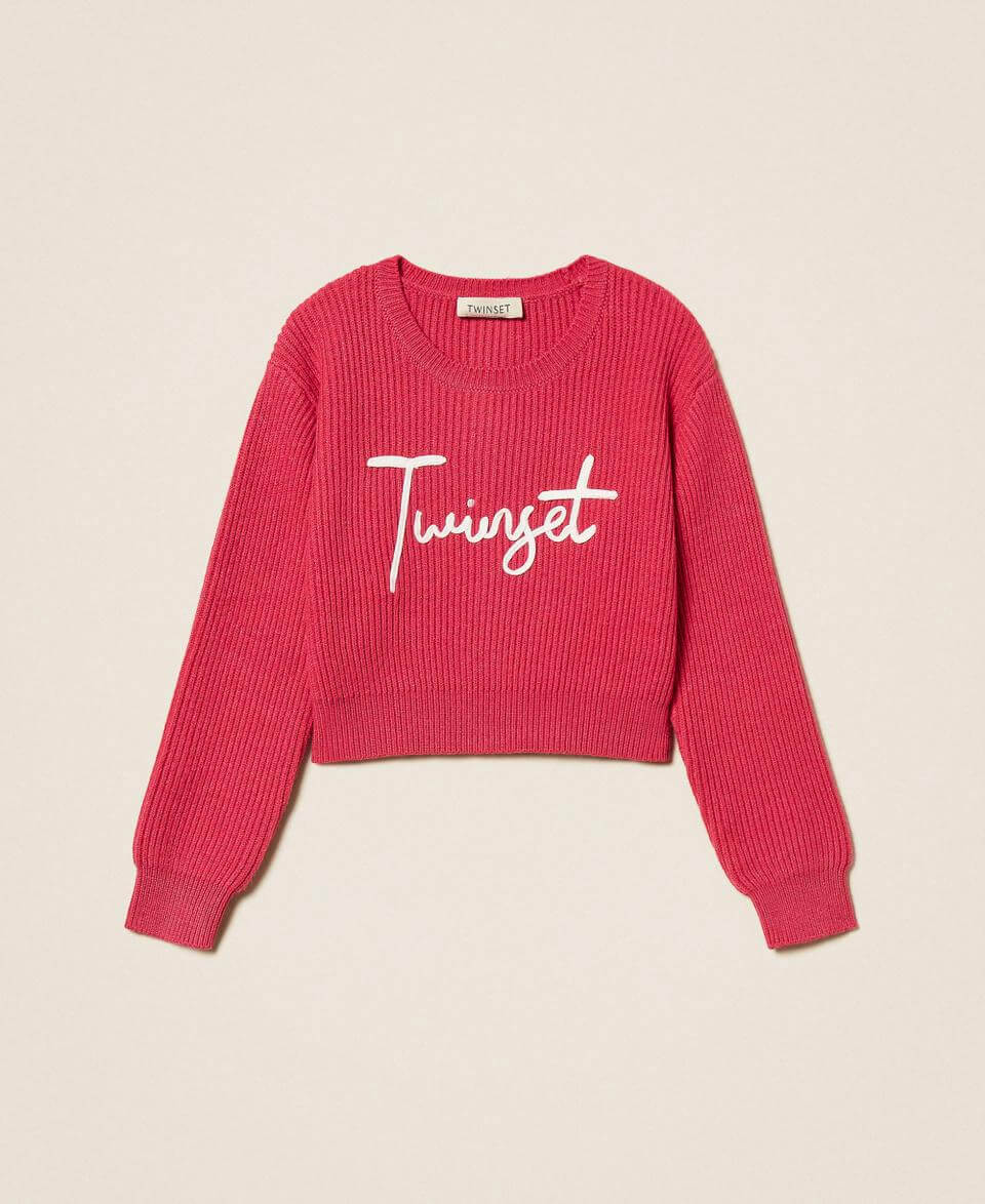 Girls’ jumper with embroidered logo