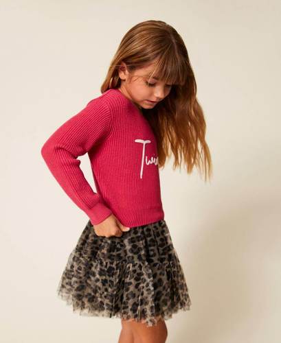 Girls’ jumper with embroidered logo