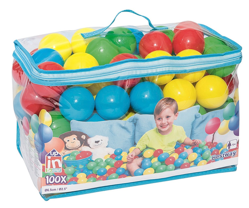 100 כדורים צבעוניים בגודל 6 ס