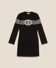 Girls' short dress with stripes and Oval T
