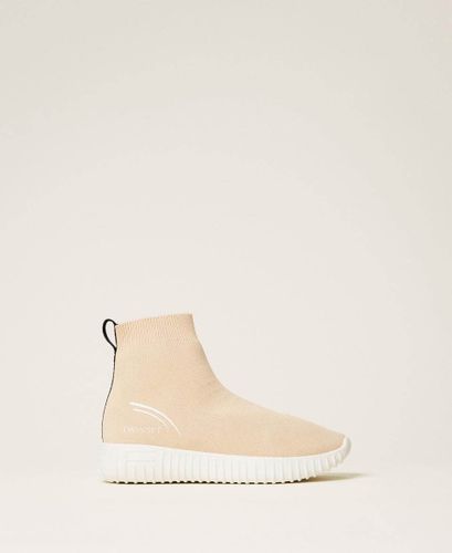 Sock trainers with logo