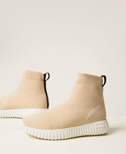 Sock trainers with logo