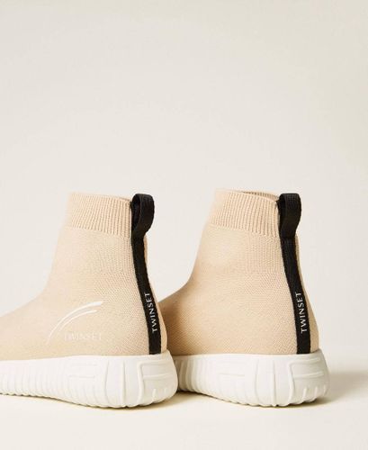 Sock trainers with logo