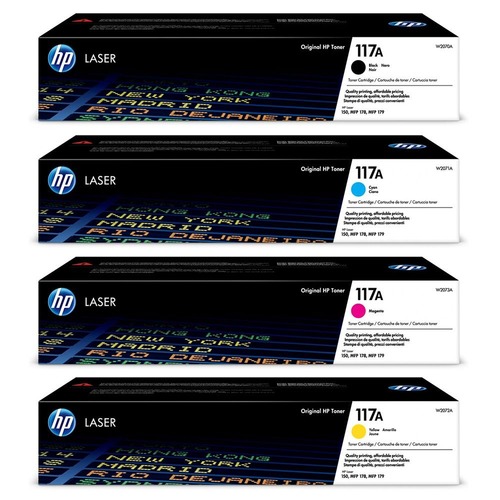 סט טונרים מקוריים HP 117A