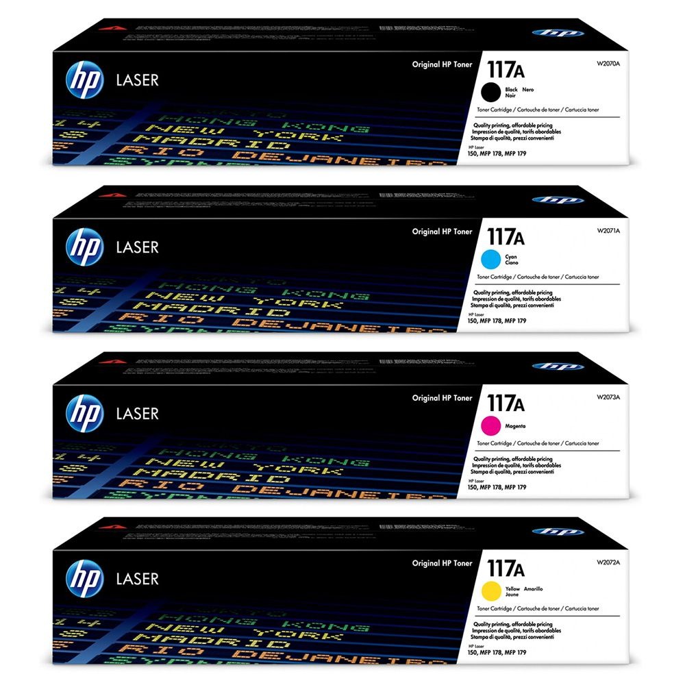 סט טונרים מקוריים HP 117A
