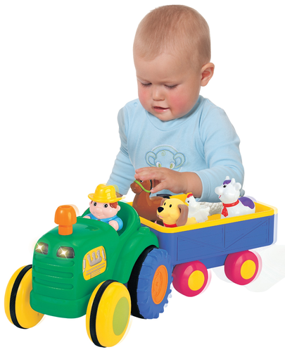 טרקטור חווה חשמלי עם 5 דמויות חיות, דובר עברית 2