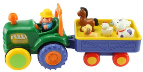 טרקטור חווה חשמלי עם 5 דמויות חיות, דובר עברית 4